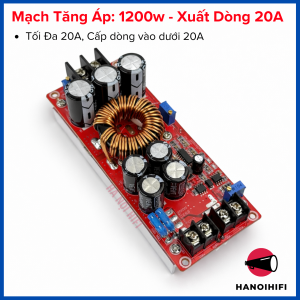 Mạch tăng áp DC-DC 1200w 12-90v có điều chỉnh dòng điện và điện áp cực khỏe