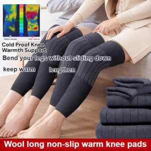 Cashmere Knee Protectors for Warmth and Cold Knees for Men and Women Lengthened Knee Protectors for the Elderly in Autumn and Winter秋冬加长保暖羊绒护膝