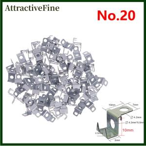 AttractiveFine 100 PCS 3D kênh thư treo tai thép không gỉ kim loại Đăng cài đặt sửa chữa phụ tùng phần cứng quảng cáo