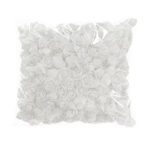 CHUAN 100Pcs 3.5cm Artificial Flowers Foam Handmade Foam Rose Heads Gift Flower Head Artificial Rose Flowers Home Decor