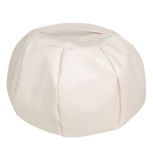 SVSAKZ168 Round Pumpkin Pouf Cover Large Capacity Leather Footstool Cover Vintage Decorative Storage Bag Room