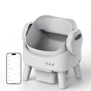 Hysure Automatic Cat Litter Box Open-Top App Control Large Capacity Self-Cleaning Cat Litter Box