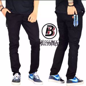 SL Celana Chino Standar Pria Celana Chino Panjang Standar Pria Celana chino standar pria warna hitam
