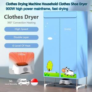Folding Clothes Dryer Machine Portable Clothes Drying Rack Washer Dehumidifier Moisture Absorber Shoe Laundry Dryer