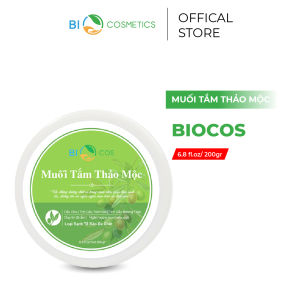 Muối Tắm Thảo Mộc BIOCOS - Loại Bỏ Mụn Lưng Viêm Nang Lông Kết Hợp Tẩy Tế Bào Da Chết Body 200g