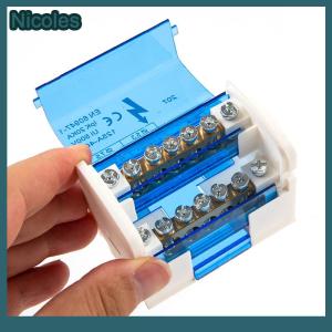 [Nicoles] Din Rail Terminal Block WKH207 Power Distribution Box Modular Connection Block