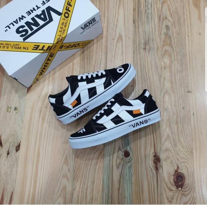 Off White Virgil Abloh Vans Custom Off White X Vans Old Skool Custom Sale