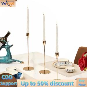 【Vodool Auto Center】Small Flameless Candle Holder European Design Perfect for Table Centerpieces and Home Decoration