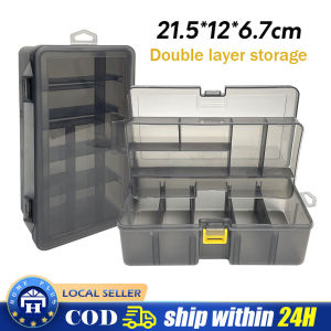 Adjustable Plastic Fishing Lure Hook Tackle Box Storage Case Portable Tackle Multifunctional Organizer Fishing Boxes