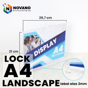 Tempat Brosur Model LOCK Tent Holder Ukuran A6 A5 A4