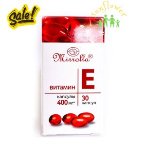 Vitamin e đỏ Mirrolla Nga 400mg lọ nhựa 30 viên giúp đẹp da