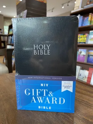 NIV Gift & Award Bible (Comfort Print Leather-look Black)