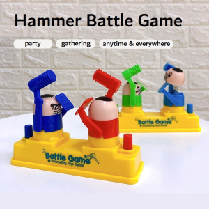 Tiktok Hammer Battle Game running man double knock hit head attack defend party game kids toy parent child interaction