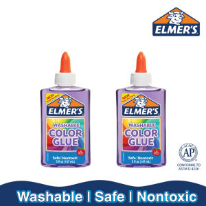 Elmer’s Transparent Color Glue [Purple – Bundle of 2]