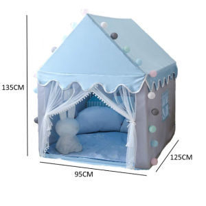 [SG SELLER]Kids Large Play Tents Big Size Oxford Fabric Playhouse Toy with Star Light for Girls Kids Indoor Castle House