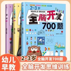 全脑开发训练册 700-1000题 幼儿童早教逻辑左右脑练习册 专为2-6岁儿童打造 幼儿全脑思维训练 益智早教  Children Whole Brain Early Learning Exercise Work Book