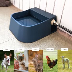 ER52858 2L Pet Drinker Bowl High Capacity Auto-Fill Drinker Dog Bowl Pet Bowl Float Valve Automatic Water Feeder Bowl Cats