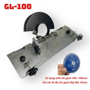Đế cắt gạch 45 độ Thiên Quang GL-100 - Điều chỉnh góc vát và cạnh vát dễ dàng - Sử dụng lưỡi cắt 100/105mm - Tặng chân gài gạch