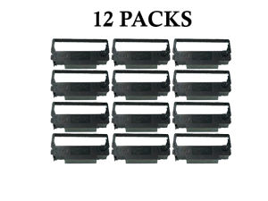 AOS Compatible Ink Ribbon ERC 30 ERC 34 ERC 38 ERC 30/34/38 black (12 Packs)