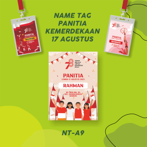 [20 PCS] NAME TAG PANITIA KEMERDEKAAN / PANITIA JALAN SANTAI 17 AGUSTUS REPUBLIK INDONESIA TERMURAH