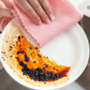 Giẻ Lau Nhà Bếp Chống Dầu Mỡ Cân Cá Hấp Thụ Nước Lau Vải Khăn Lau Nhà