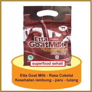 ETTA GOAT MILK | Susu Kambing Etawa Bubuk HNI HPAI - Rasa Coklat 10 sachet