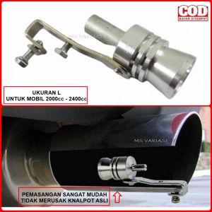 Turbo Whistle Knalpot Mobil UKURAN L Untuk Mobil 2000cc 2400cc Whistler Peluit Siul Suara Turbo MSC