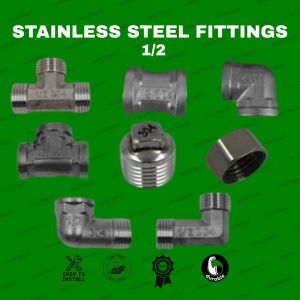Durable High-Quality Stainless Steel Fittings (1/2")