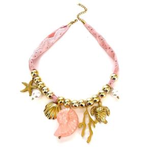 Stylish gốm vỏ sò biển sao biển Vòng cổ quyến rũ Độ dài có thể điều chỉnh khăn choàng cổ mùa hè thoải mái phụ kiện