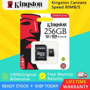 ♥100% sản phẩm gốc + Miễn phí vận chuyển♥【Thanh Toán 】Thẻ nhớ Kingston Thẻ SD Micro SD thẻ TF Class10 80 MB/giây 16GB/32GB/64GB/128GB 256GB 512GB chính hãng