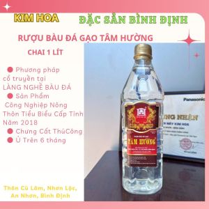 Rượu bàu đá GẠO - TÂM HƯỜNG 1 lít - Đặc sản Bình Định- Làng Nghề truyền thống BÀU ĐÁ OCOP rượu ngâm thuốc quà tặng