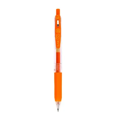 ปากกาหมึกเจล SARASA 0.7มม. แดงส้ม ซีบร้า JJB-15 ROR