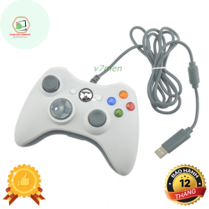 [FREESHIP MAX] Tay cầm Chơi Game Microsoft Xbox 360 Full box Có Rung Tay Cầm Có Dây Dùng Cho PC Laptop chơi full skill-Toàn Lộc Computer