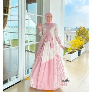 GAMIS RAYON CANDI MEKAR TERKEREN