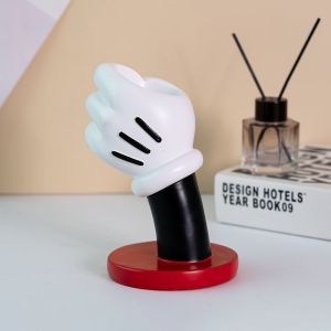 Mickey Pajangan Dekorasi Rumah Kotak Kuas Kosmetik Tempat Pensil Meja Wadah Pulpen Mickey Lucu Plastik Serbaguna