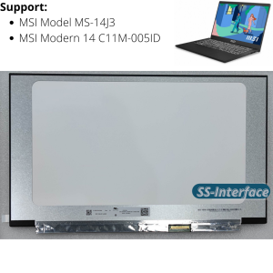 Layar LCD Laptop MSI modern 14 model MS-14J3 Notebook