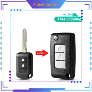 【Shop Now and Save】 For Mitsubishi Montero GLX Mirage GLX Xpander GLX Strada GLX Modified Flip Remote Key Case
