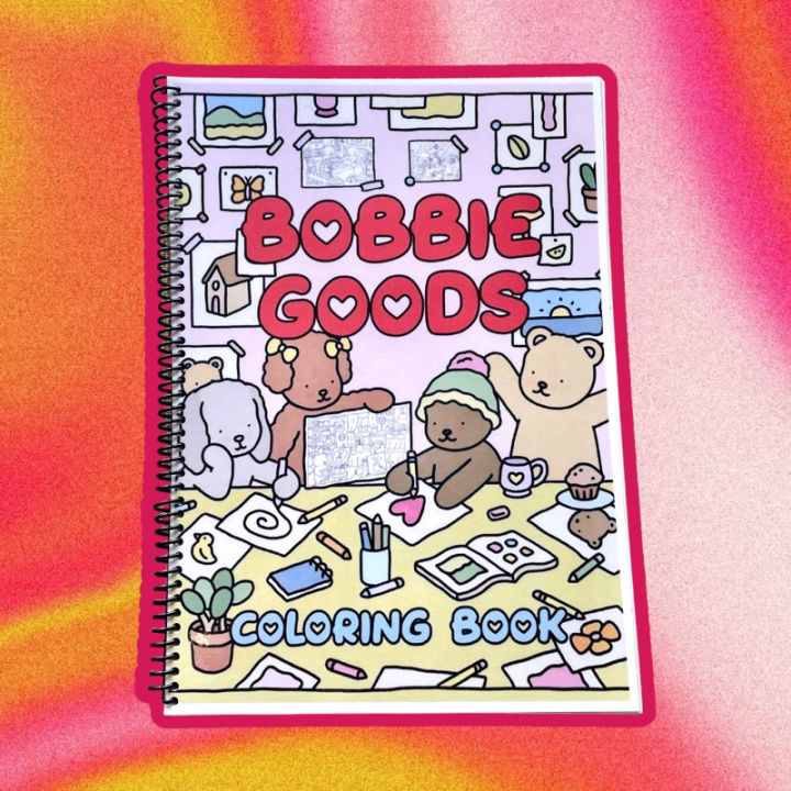 10/20/40 Pages Bobbie Goods Cute Animal Pastel Adult Coloring Book