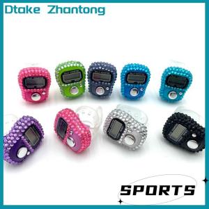 Dtake Ngón tay điện tử truy cập Nhẫn Ngón Tay bấm vào di động có thể đặt lại hiển thị kỹ thuật số truy cập Golf đếm bện cầu nguyện phụ kiện