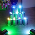 【Snuggery】10Pcs Rotating Illuminated Miniature LED Button Lights Bead for Party Bar Atmosphere Decoration Mini Electronic Small Colored Lamp. 