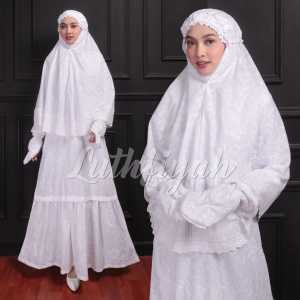 BAJU UMROH HAJI / BAJU UMROH KATUN JEPANG BERMOTIF MODEL REMPEL  / BAJU UMROH WANITA TERBARU