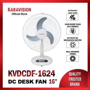 Karavision KVDCDF-1624 DC Inverter 16" Desk Fan (Round)