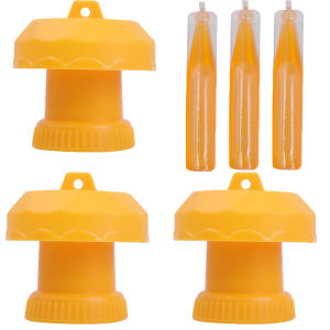 🔥ที่ดักแมลงวันผลไม้ดึงดูดแมลงพลาสติกสีเหลืองกับดักแมลงแตงผลไม้กับดักผึ้งต้นไม้แมลงแขวนต้นไม้เหมาะสำหรับฟาร์มครอบครัวสวนผลไม้