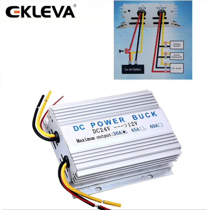 Ekleva 30A DC 24V Để DC 12V thiết bị giảm điện áp Tự Động Điều Chỉnh Bộ ...