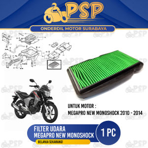 Filter Udara Megapro Monoshock - Saringan Hawa Udara Screen Cleaner Honda Mega Pro New Mono 2010