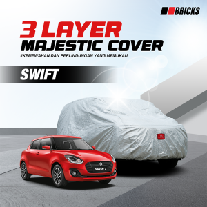 3 Layer Cover SWIFT Sarung Mobil Outdoor Anti UV & Waterproof BRICKS
