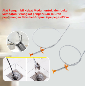 Toilet Unclogger Stainless Steel Waste Clip Sewer Unclogger Coffee Filter Bendable Coffee Funnel