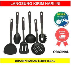 Spatula Set 6pc 6pcs 6 pc pcs Sodet Sutil Saringan Centong 6 in 1 6in1 Alat Goreng