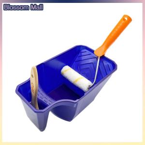 [Blossom] 4-inch Handheld Paint Cup With Roller Holder - Durable PP Material Large Capacity Convenient For Brushes And Rollers
