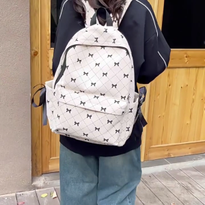 Elegant Corduroy Backpack for University Students School Bag Casual Daypack Large Capacity for Various Occasion